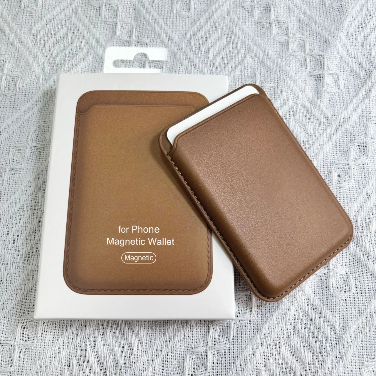 For Magsafe Leather Wallet