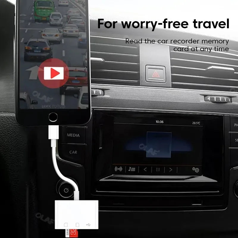 Type C Adapter TF CF SD Memory Card Reader