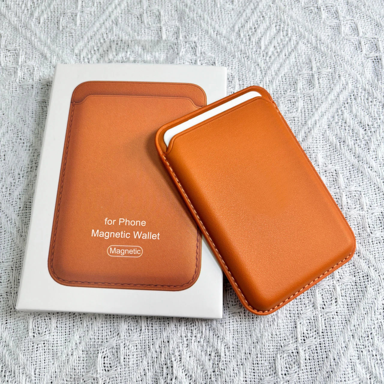 For Magsafe Leather Wallet