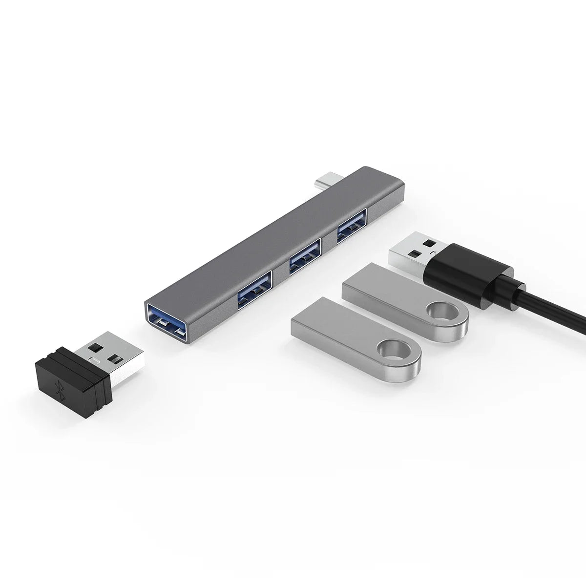 USB C HUB TypeC 4 Port Multi USB