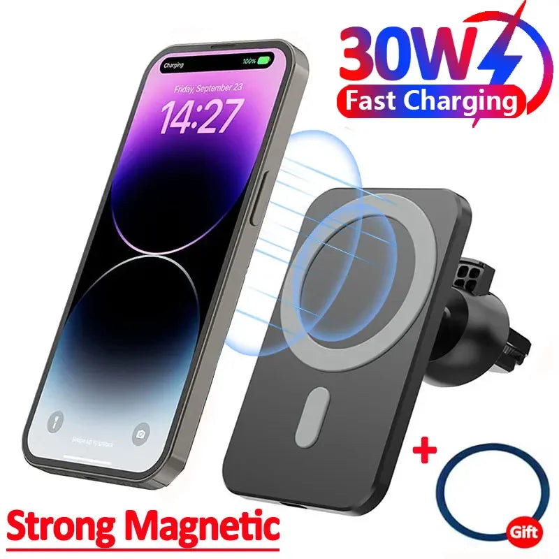30W Car Magnetic Wireless Charger