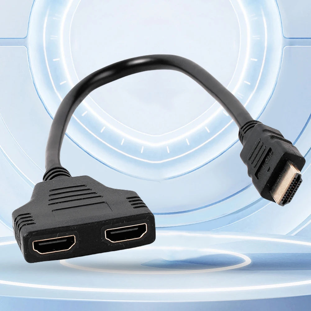 1 Male To 2 HDMI-Compatible