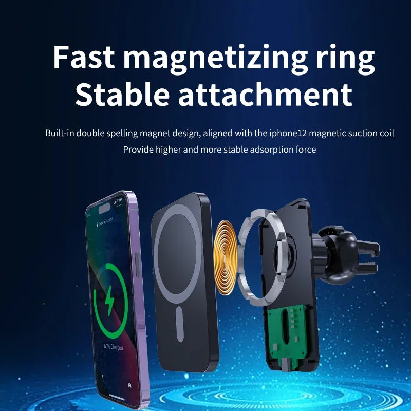30W Car Magnetic Wireless Charger