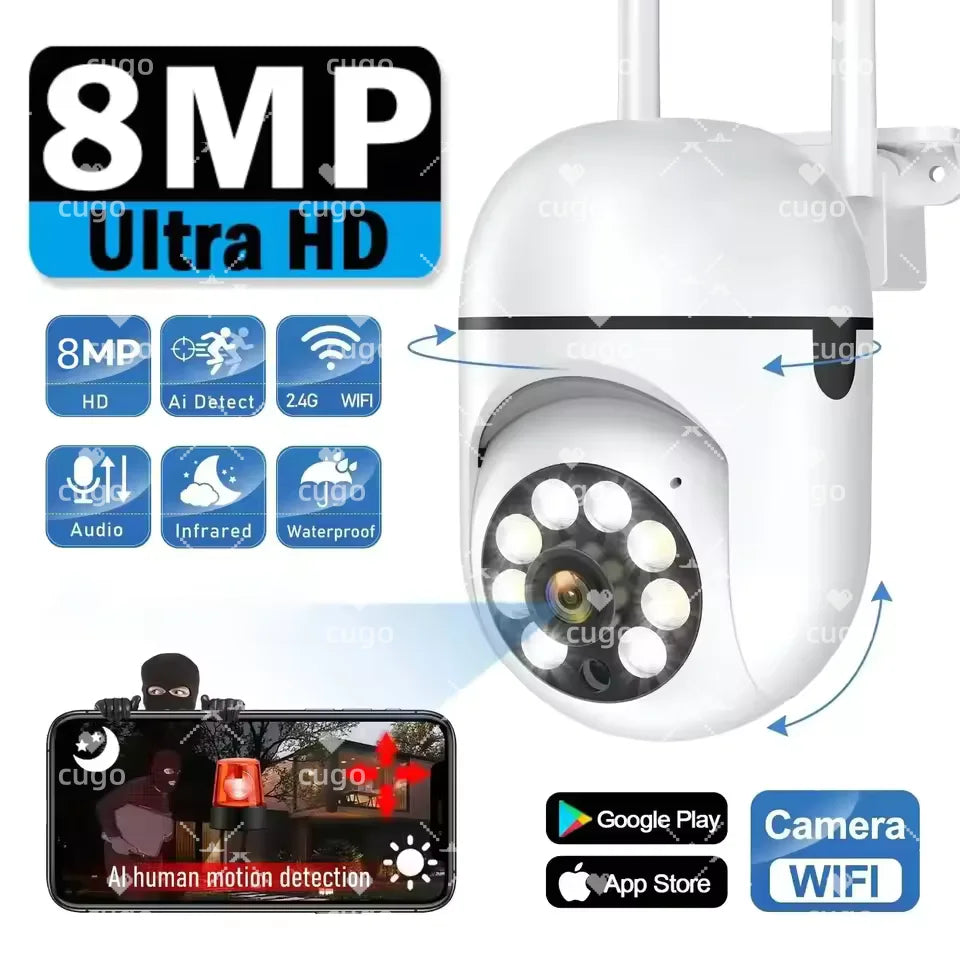 8MP Wifi Wireless Security Monitor Cameras