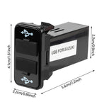 Car Fast Charger Switch Dual USB