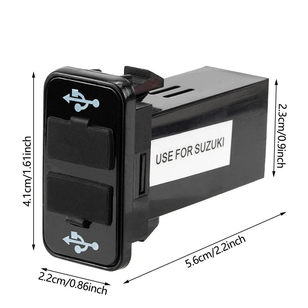 Car Fast Charger Switch Dual USB