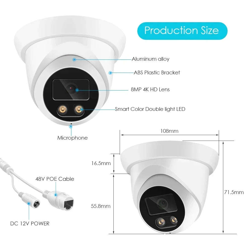 8MP 4K IP Security Camera