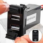 Car Fast Charger Switch Dual USB