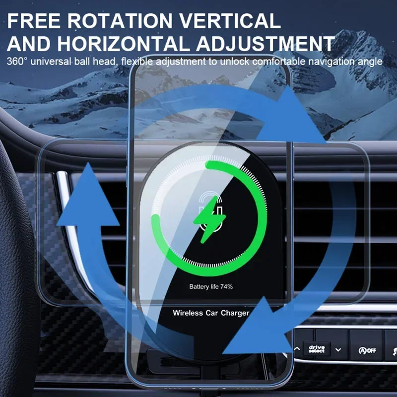30W Magnetic Car Wireless Chargers