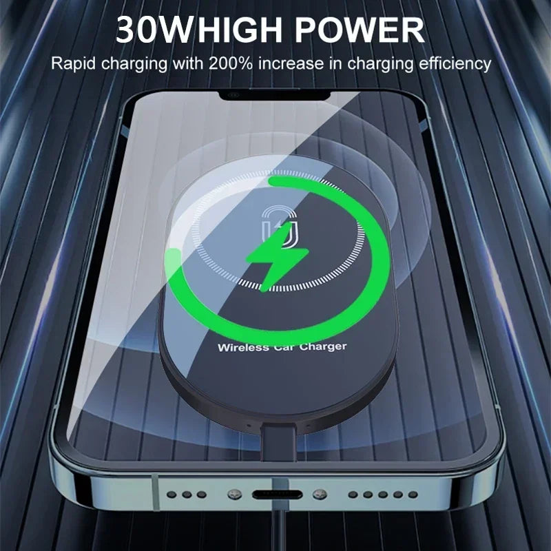 30W Magnetic Car Wireless Chargers