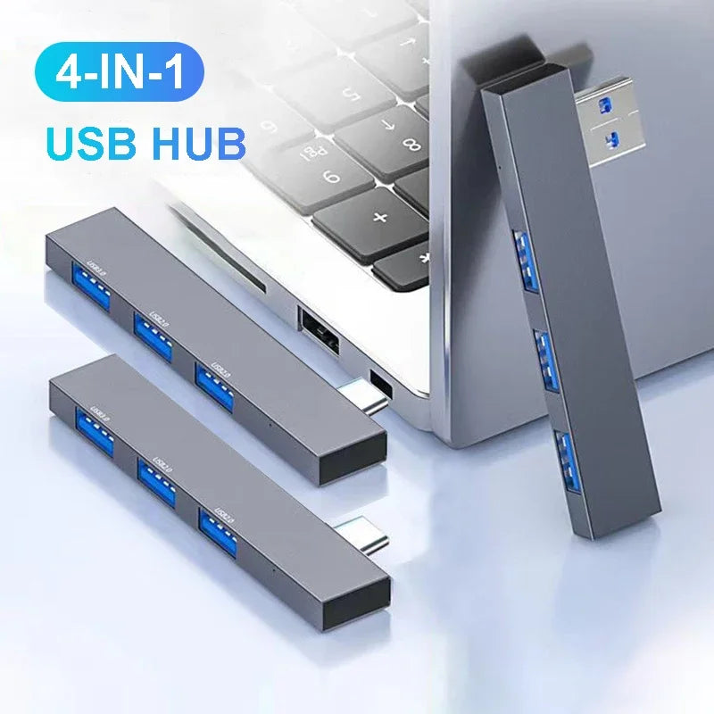 USB C HUB TypeC 4 Port Multi USB