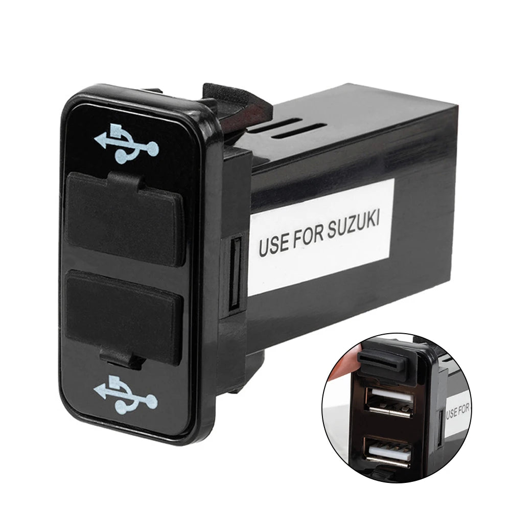 Car Fast Charger Switch Dual USB