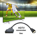 1 Male To 2 HDMI-Compatible